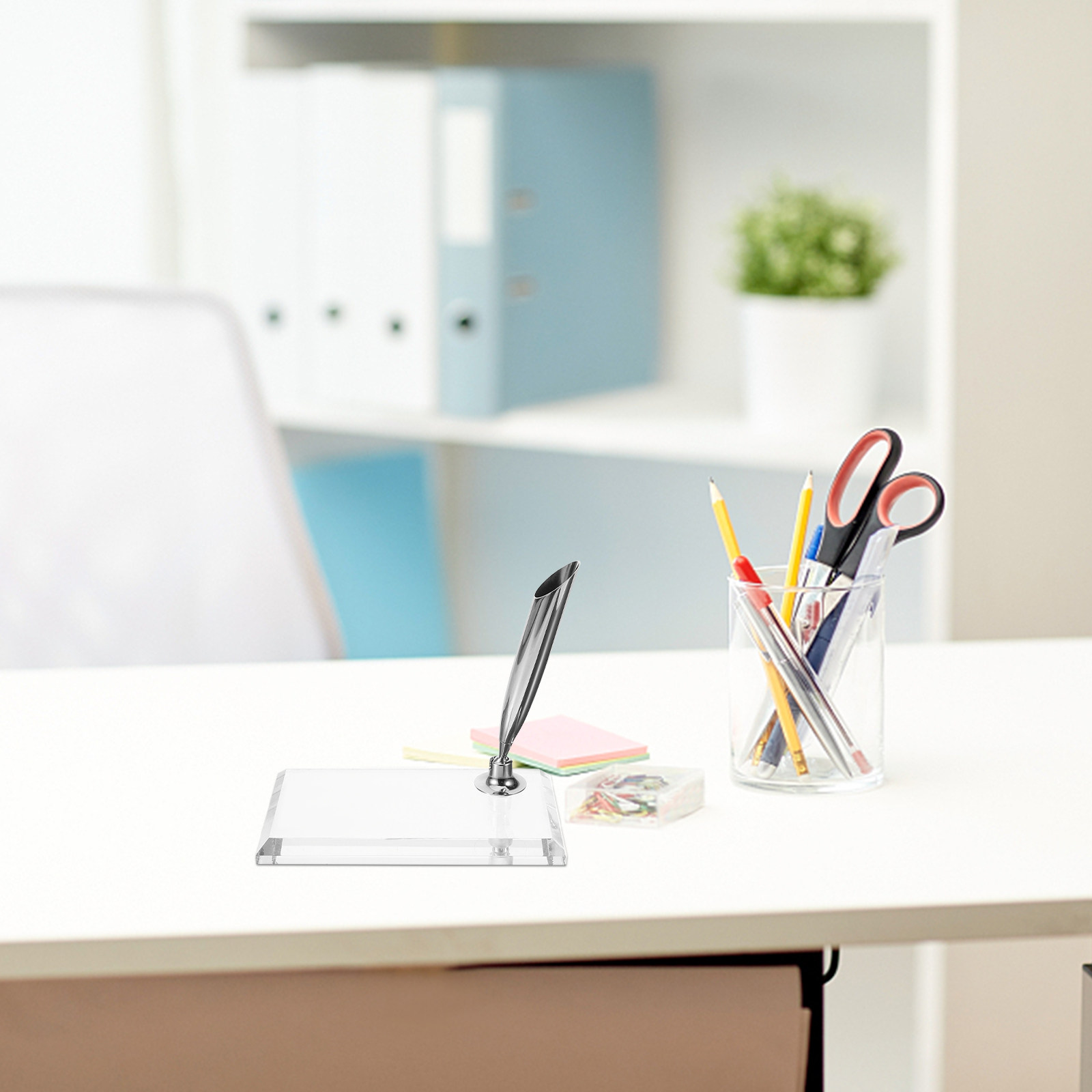 Pen Rest Single - Single Pen Holder Acrylic Desk Stand