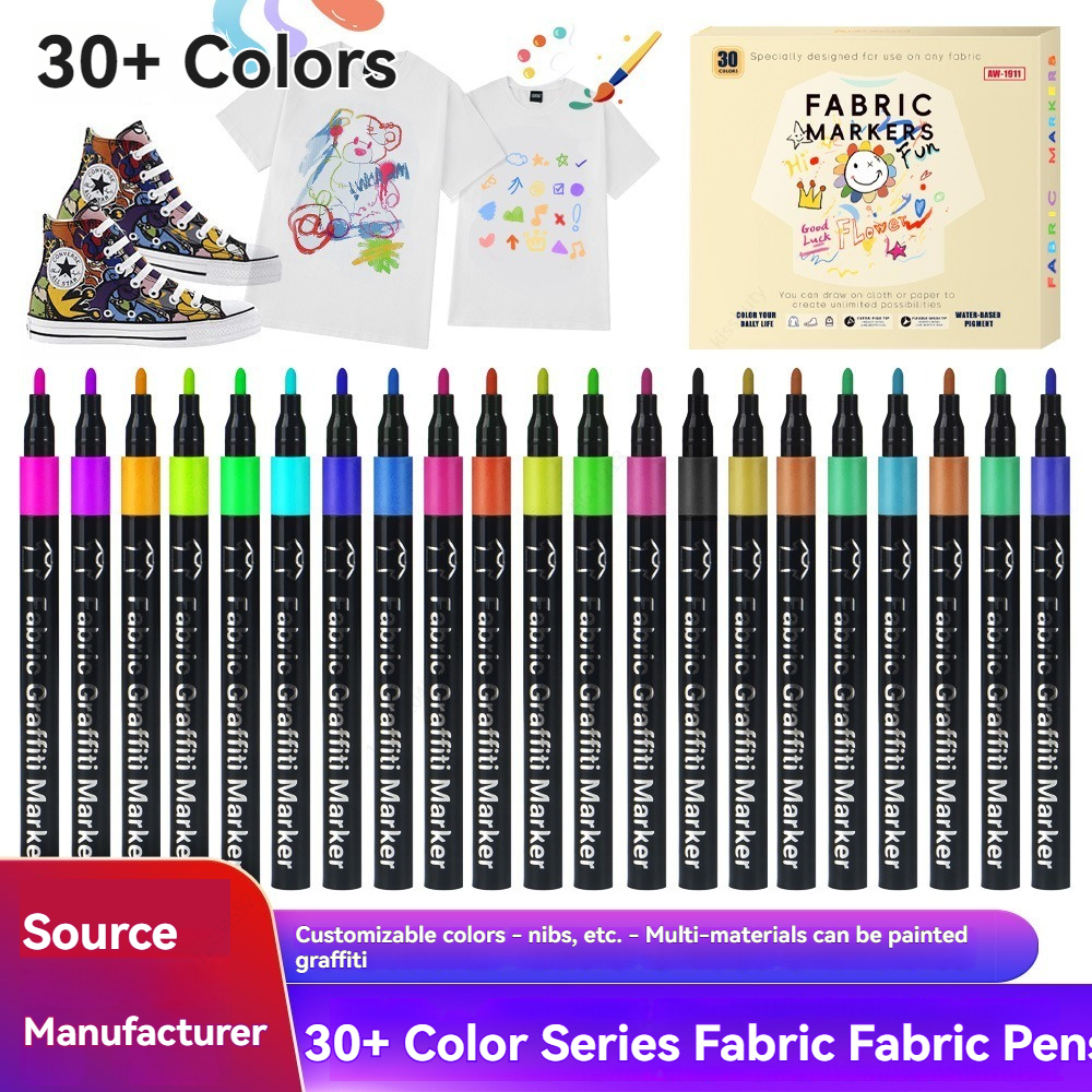 6/30 Colors Fabric Markers Pen - مراجعة Correction Pen Fine وسعره