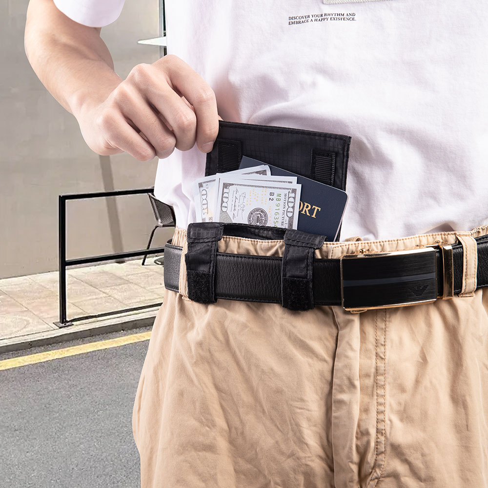 RFID Blocking Money Belt Anti  - مراجعة Index Card Holder وسعره
