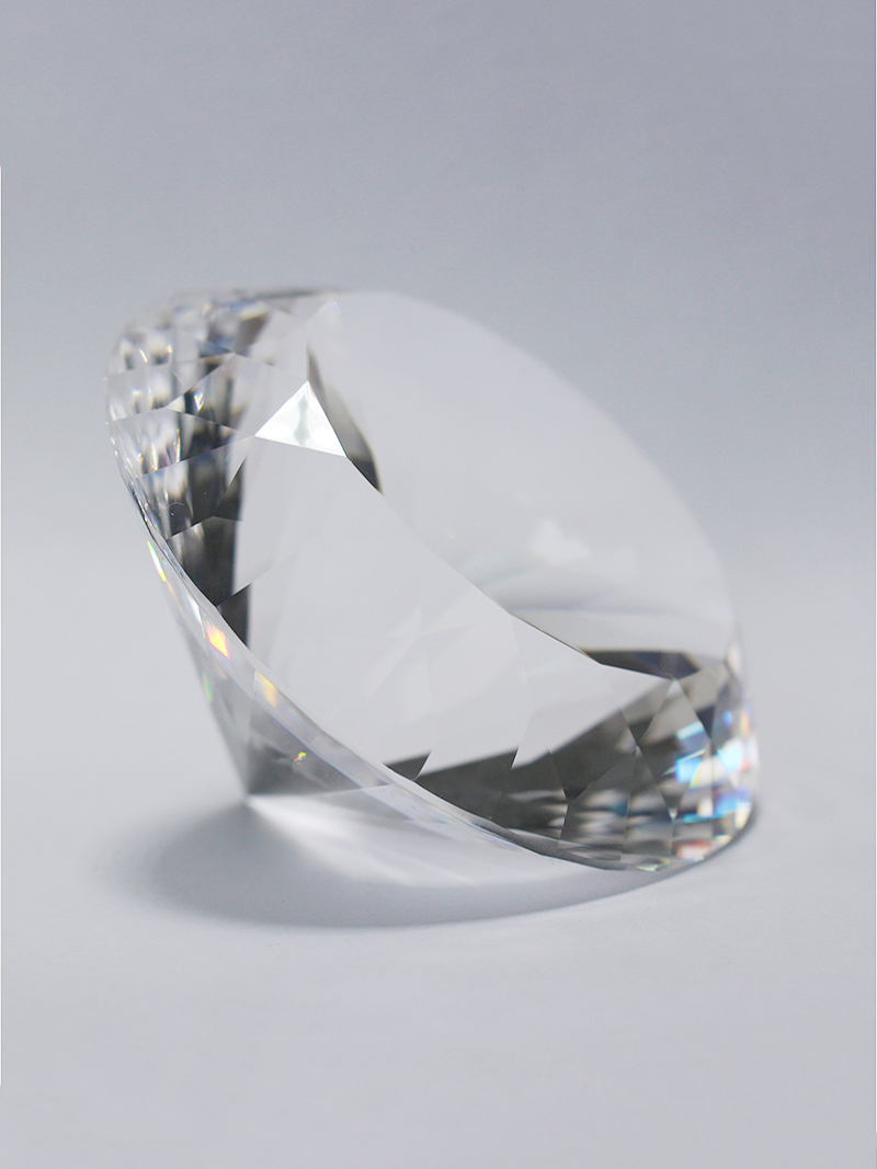 150mm Transparent Optical Crys - مراجعة Paper Weight Crystal وسعره