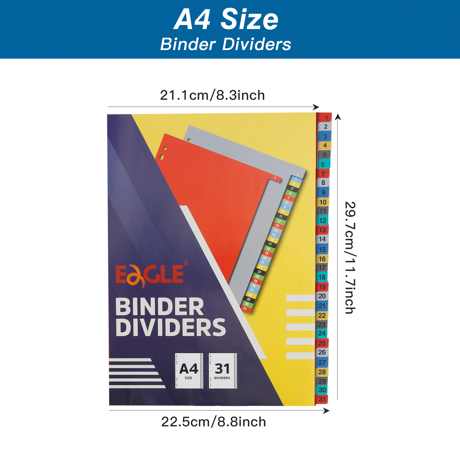 EAGLE A4 Binder Index Divider  - مراجعة Tab Divider A4 وسعره