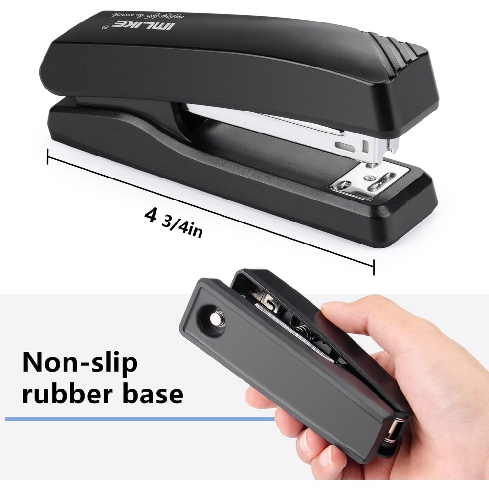 Desktop Office Stapler with 20 - مراجعة Stapler Half Strip وسعره