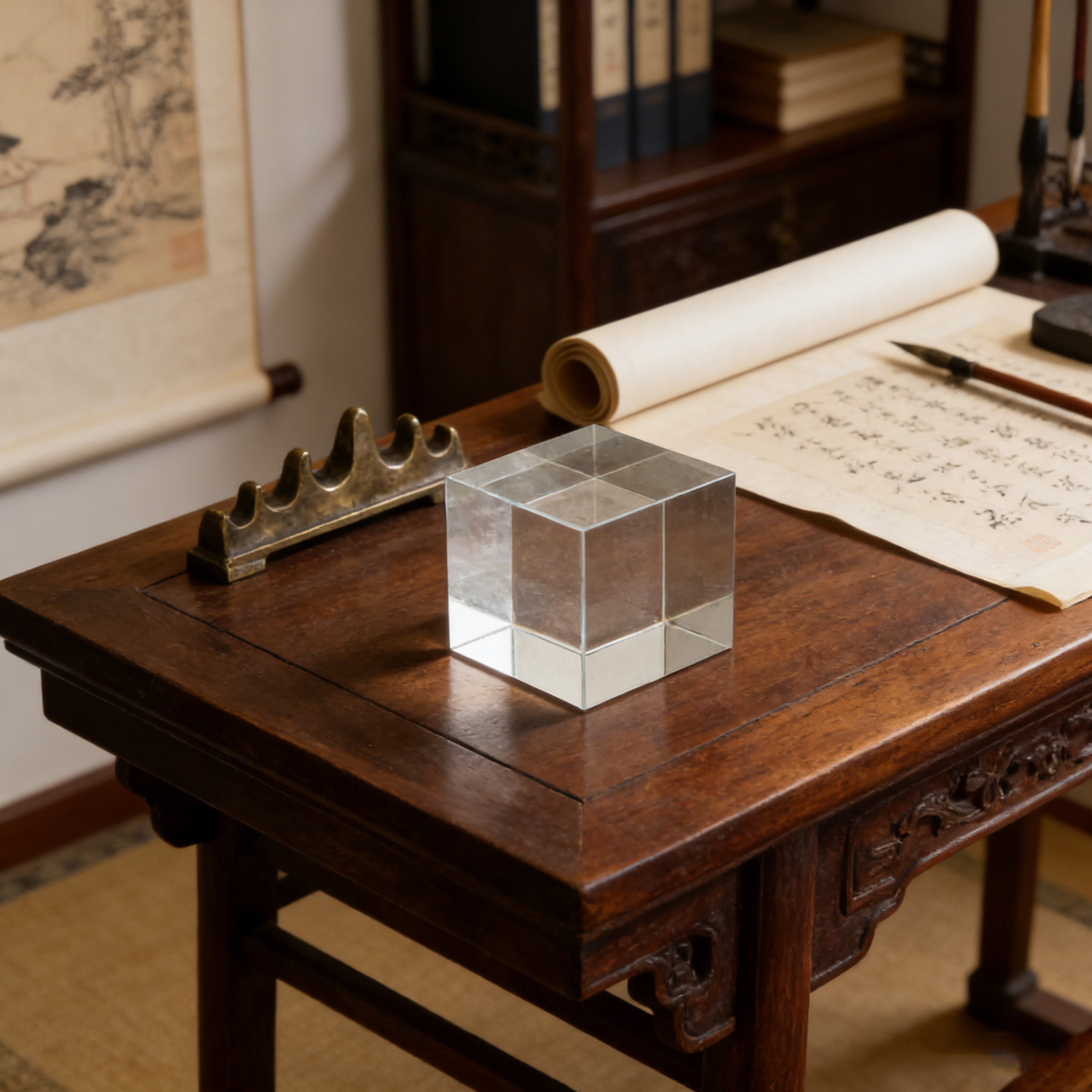 Square Clear Crystal Paperweig - مراجعة Book Weight Glass وسعره