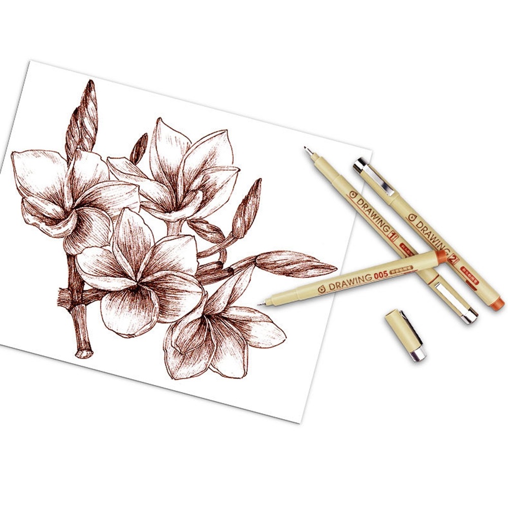 Brown & Black Micro Pens, 12 S - مراجعة Archive Box Set وسعره