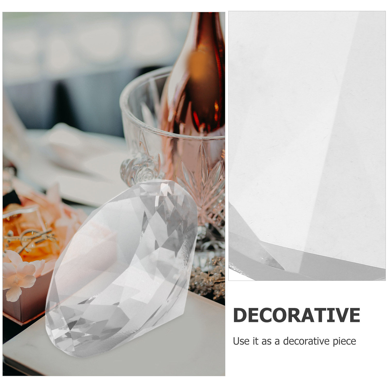 Giant Clear Acrylic Decorative - مراجعة Paper Weight Crystal وسعره