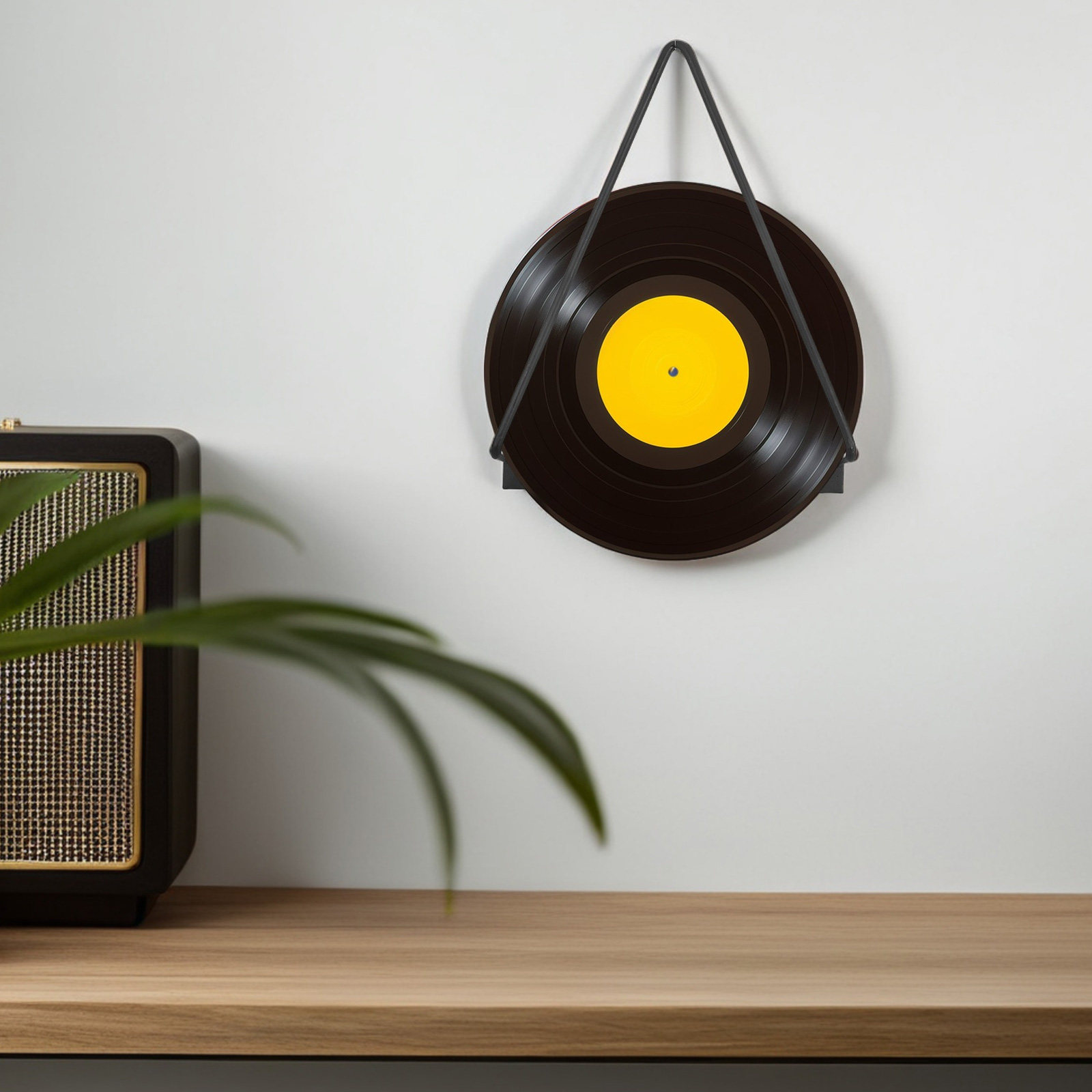 Black Metal Wall Mount Vinyl R - مراجعة Magazine Holder Rack وسعره