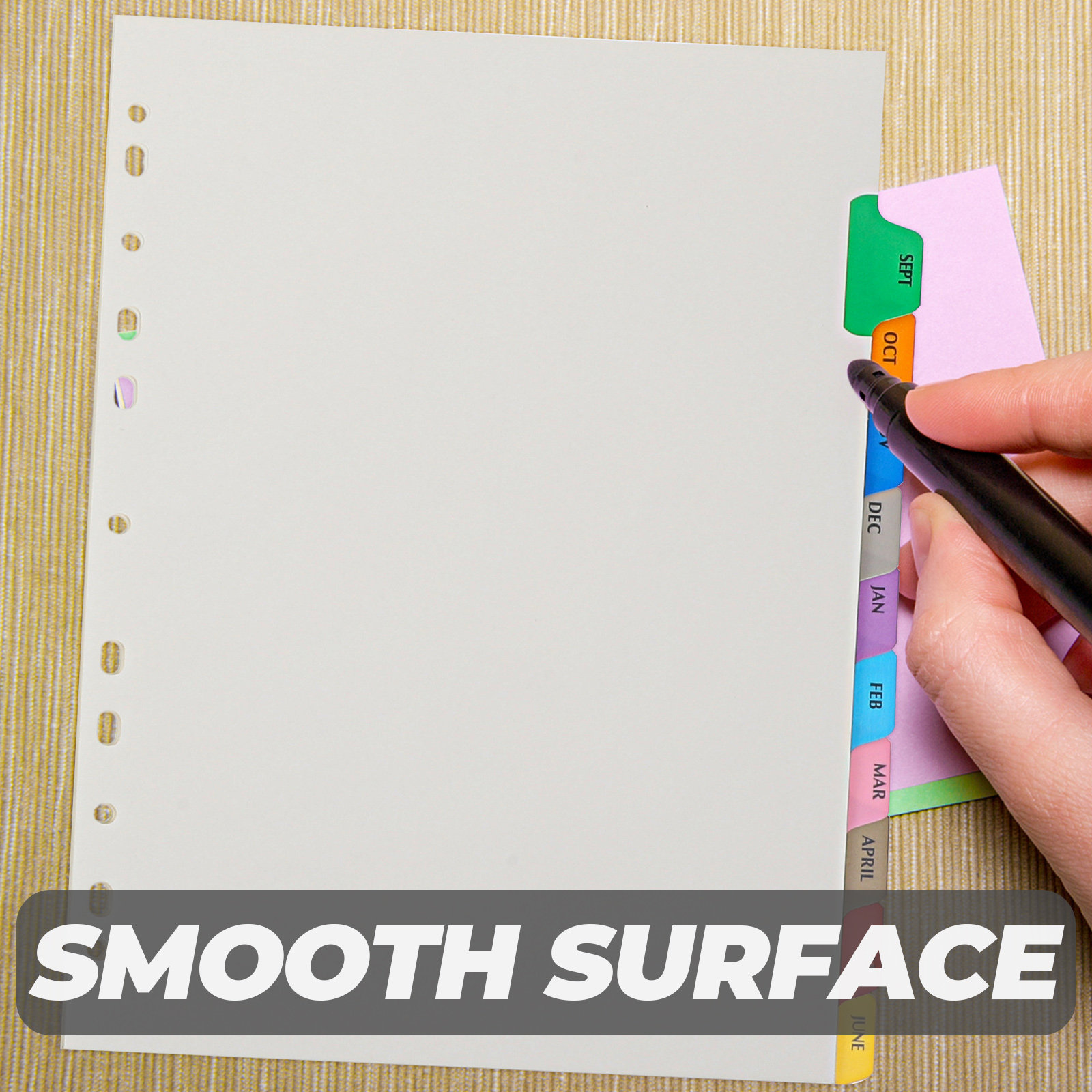12 Sheets Thick Detachable Bin - مراجعة Tab Divider A4 وسعره
