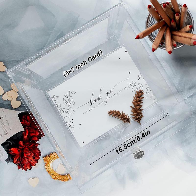 Acrylic Wedding Card Box With  - مراجعة Card Index Box وسعره