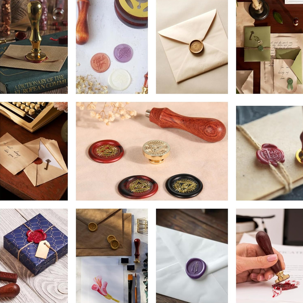 Custom Wax Seal Stamp,Personal - مراجعة Wax Seal Stamp Set وسعره