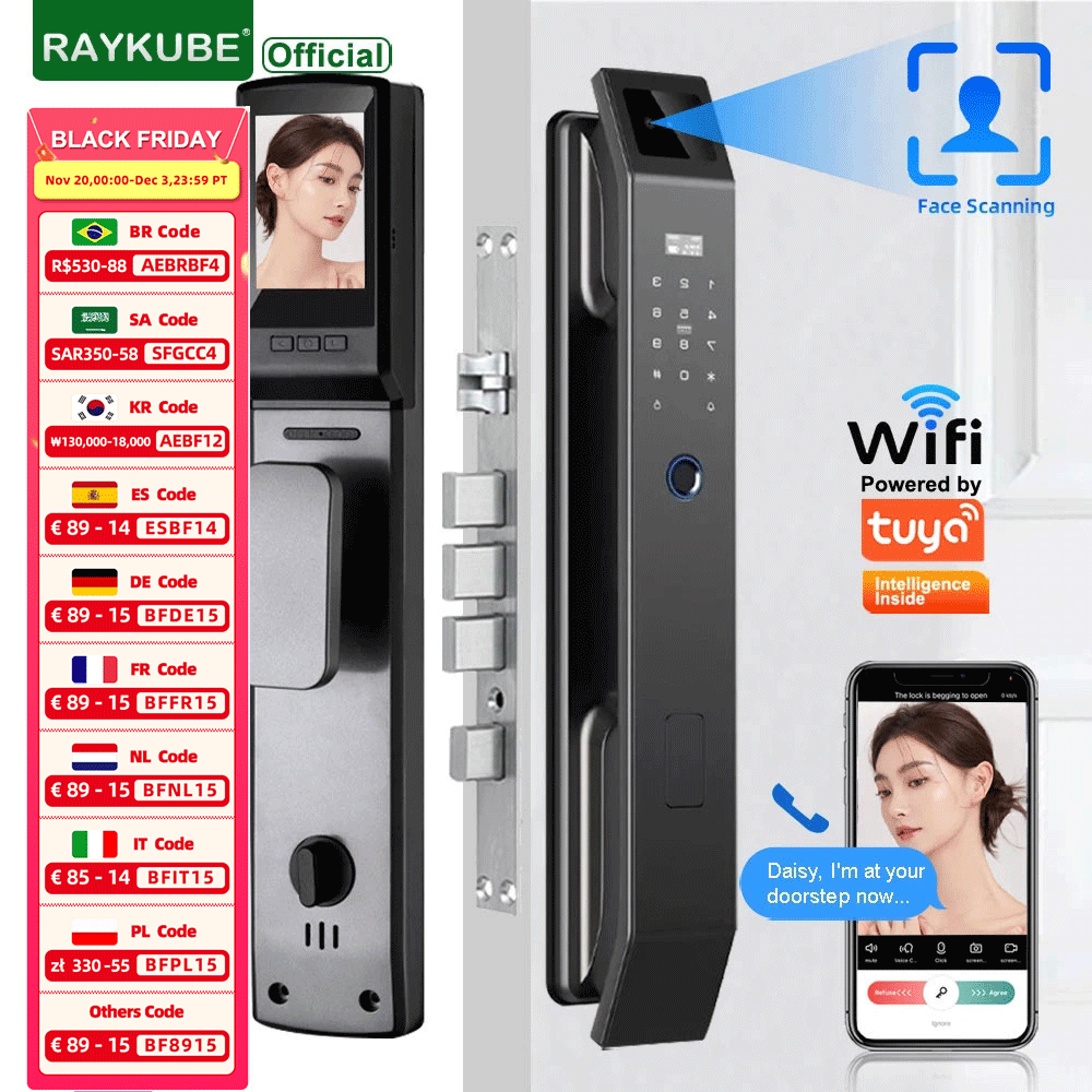 RAYKUBE DF14 Tuya WiFi 3D Face - مراجعة Letter Opener Brass وسعره