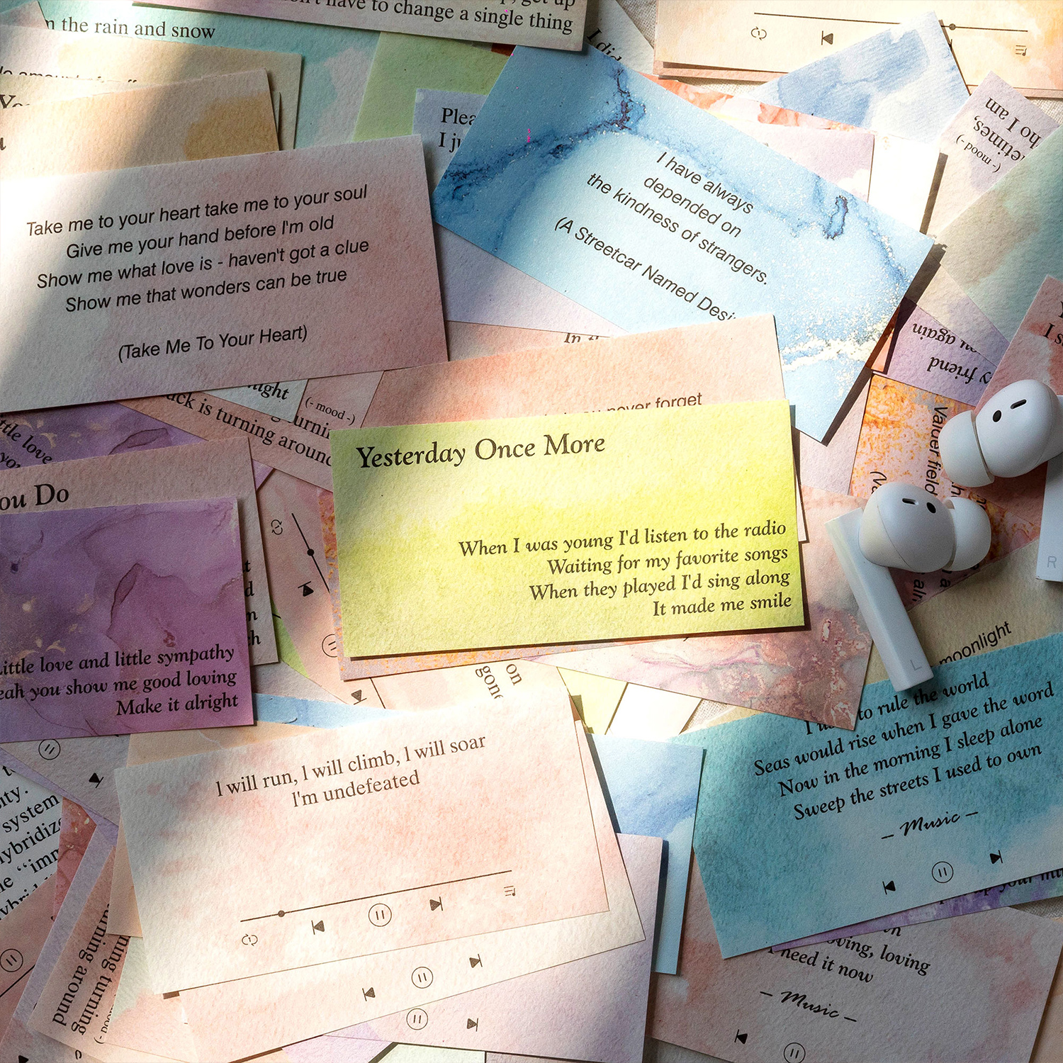 100pcs/pack English Vintage Ma - مراجعة Ink Blotter Paper وسعره
