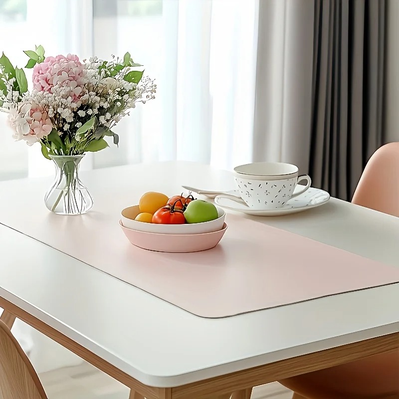 1pc Large Faux Leather Mouse P - مراجعة Leather Desk Pad وسعره