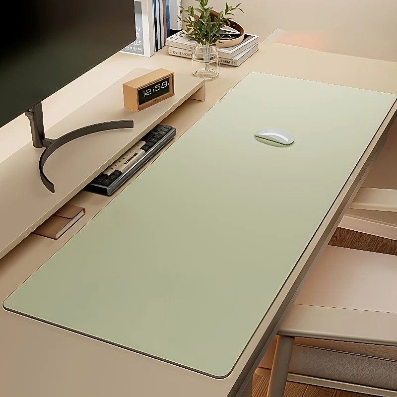 1pc Large Faux Leather Mouse P - مراجعة Leather Desk Pad وسعره