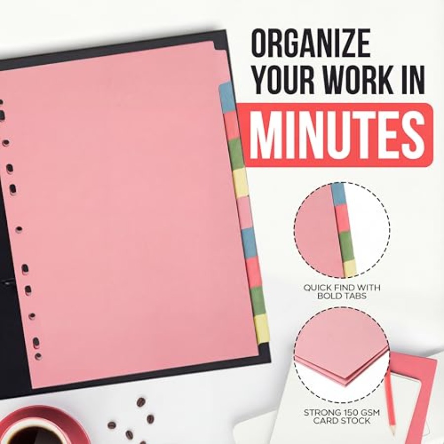 3 Pack] Binder Dividers with T - مراجعة Tab Divider A4 وسعره