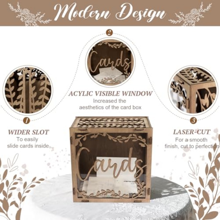 Wedding Card Box wit ow, wn Wo - مراجعة Card Index Box وسعره