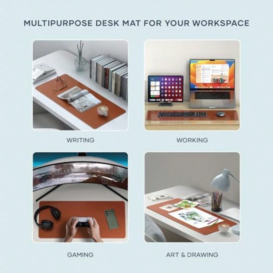 Leather Desk Mat Large Mouse P - مراجعة Leather Desk Pad وسعره