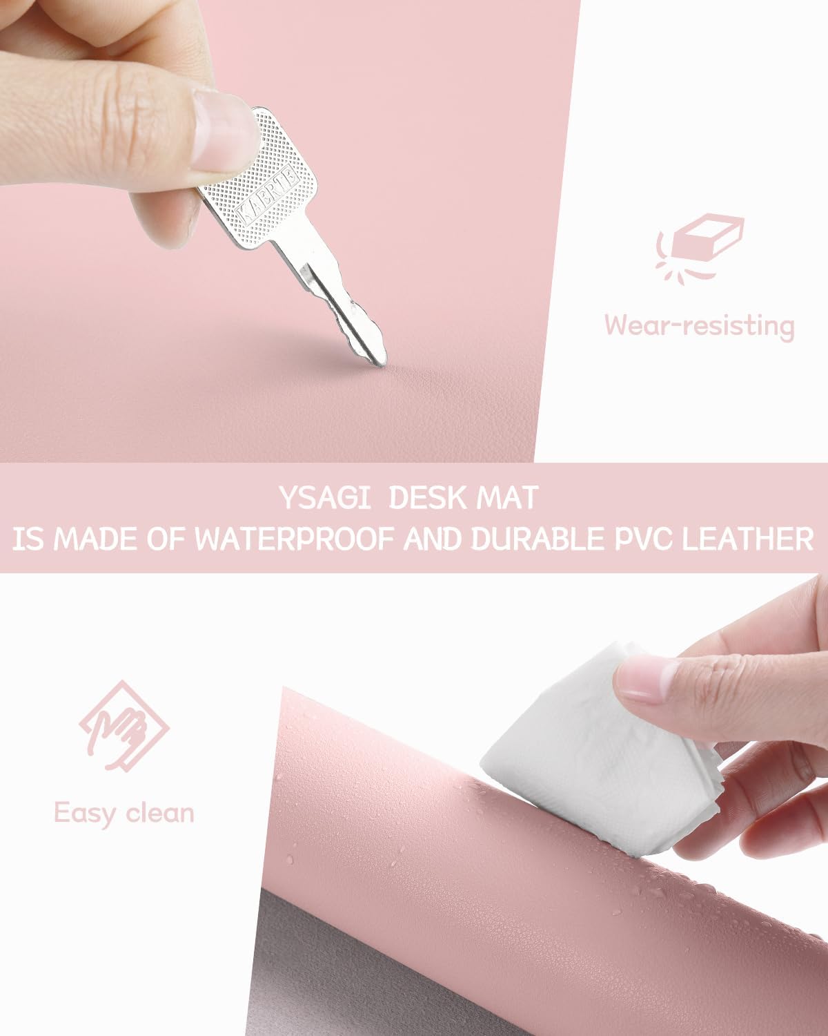 Non-Slip Leather Desk Pad, Wat - مراجعة Leather Desk Pad وسعره