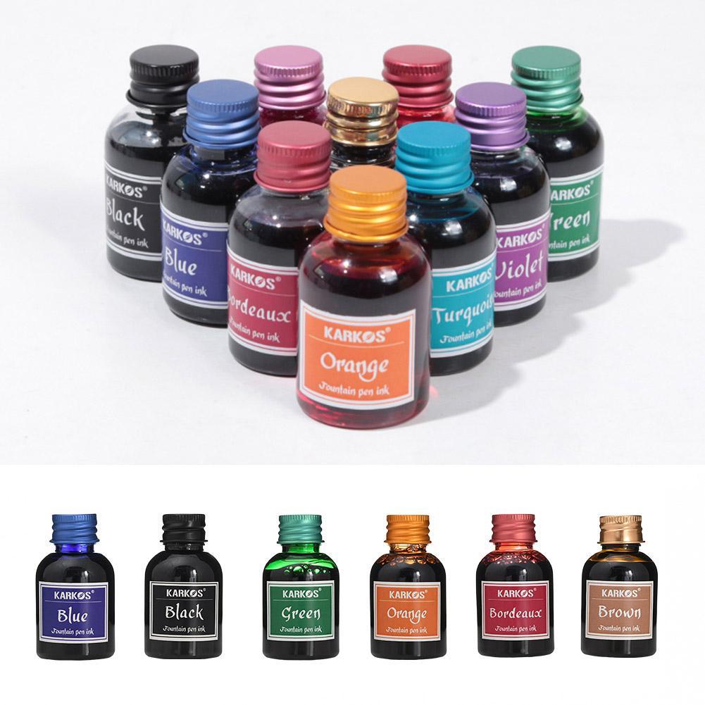 30MlL Pure Colorful Fountain P - مراجعة Fountain Pen Bottled Ink وسعره
