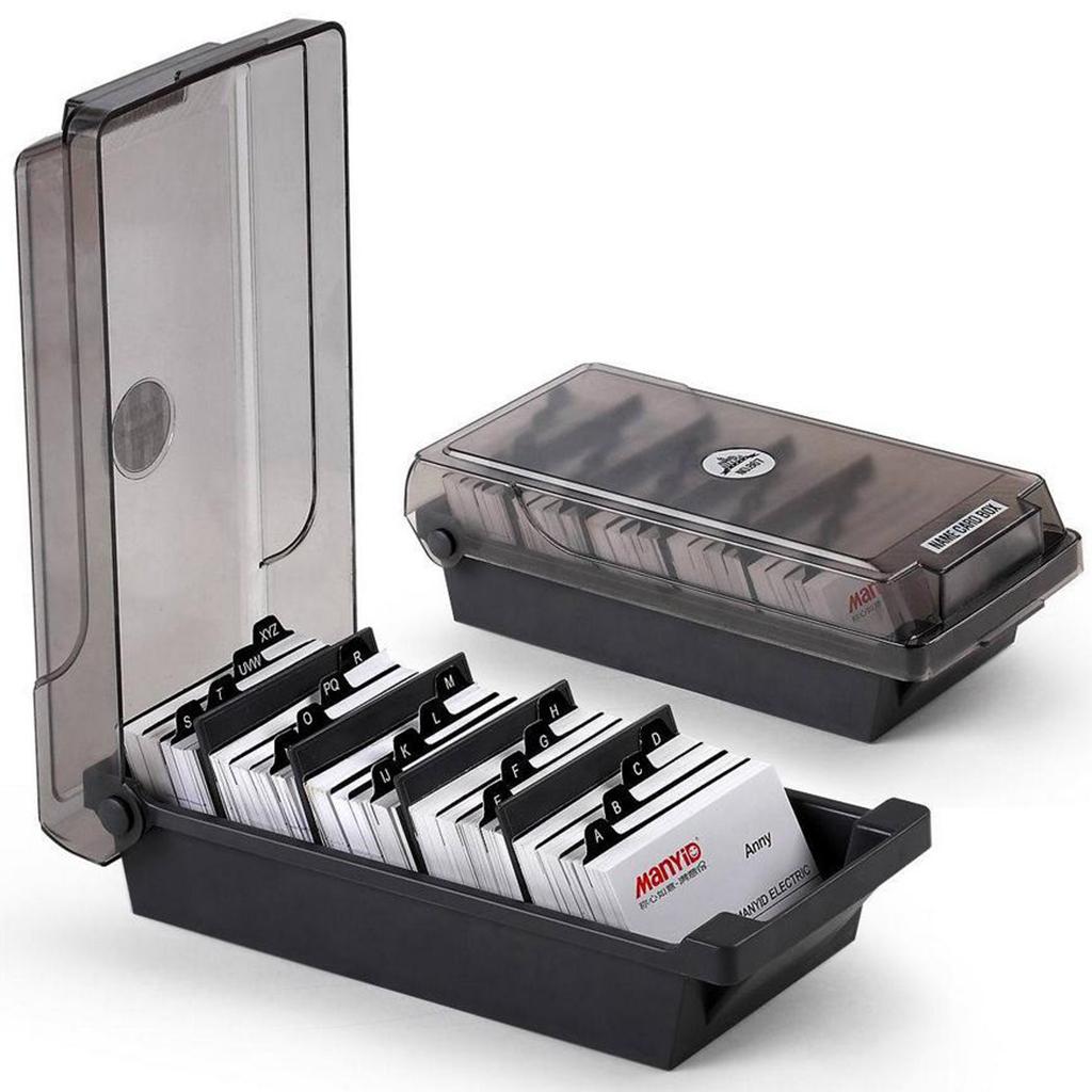 Large Plastic Index Card Stora - مراجعة Card Index Box وسعره