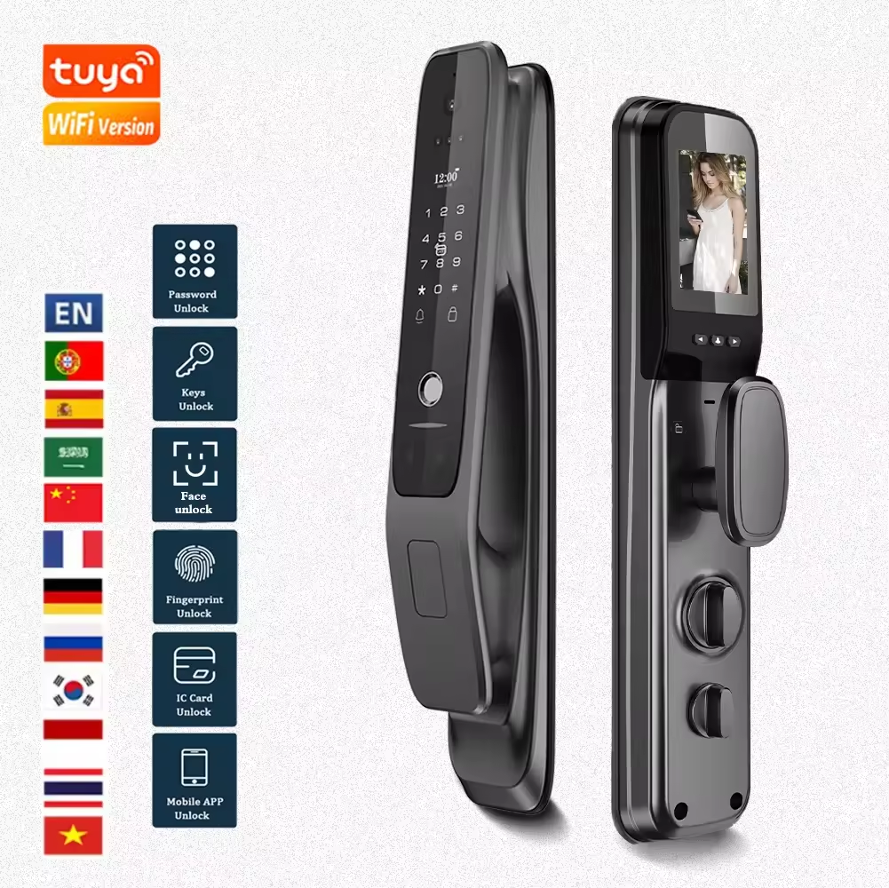 Tuya Wifi Smart Door Lock with - مراجعة Letter Opener Brass وسعره