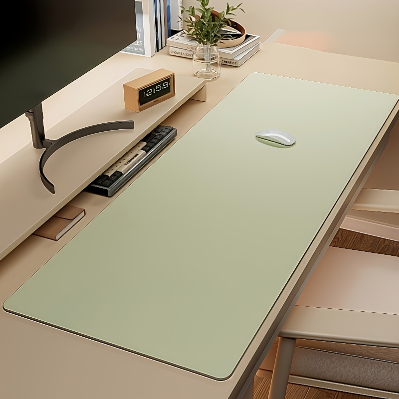 1pc Large Faux Leather Mouse P - مراجعة Leather Desk Pad وسعره