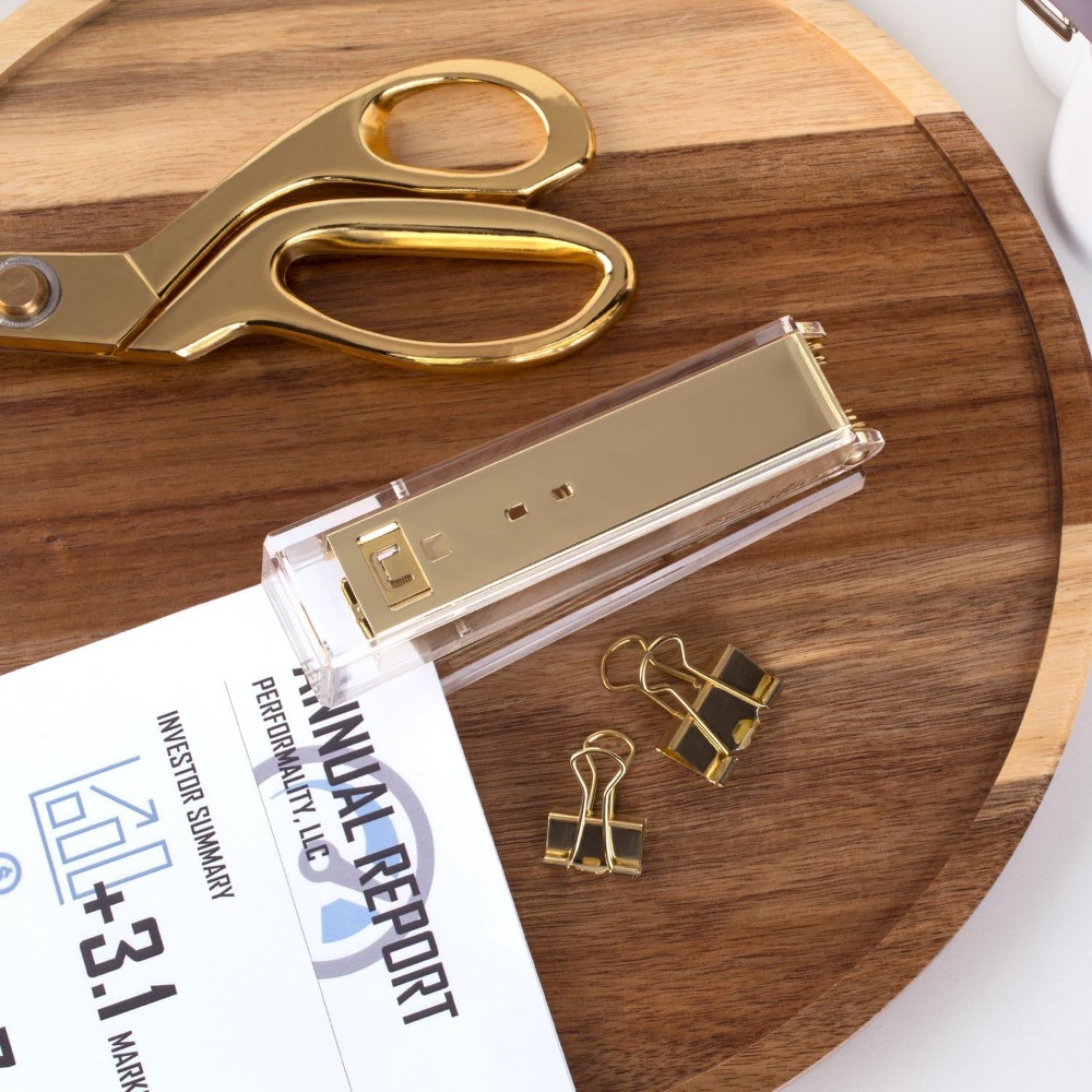 Clear Acrylic Stapler, 20 Shee - مراجعة Stapler Half Strip وسعره