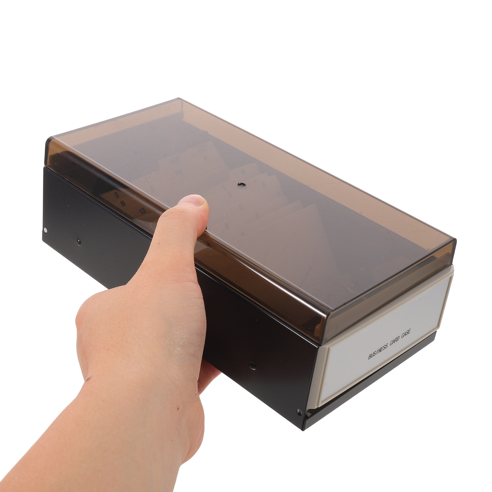 Business Card File Organizer L - مراجعة Card Index Box وسعره