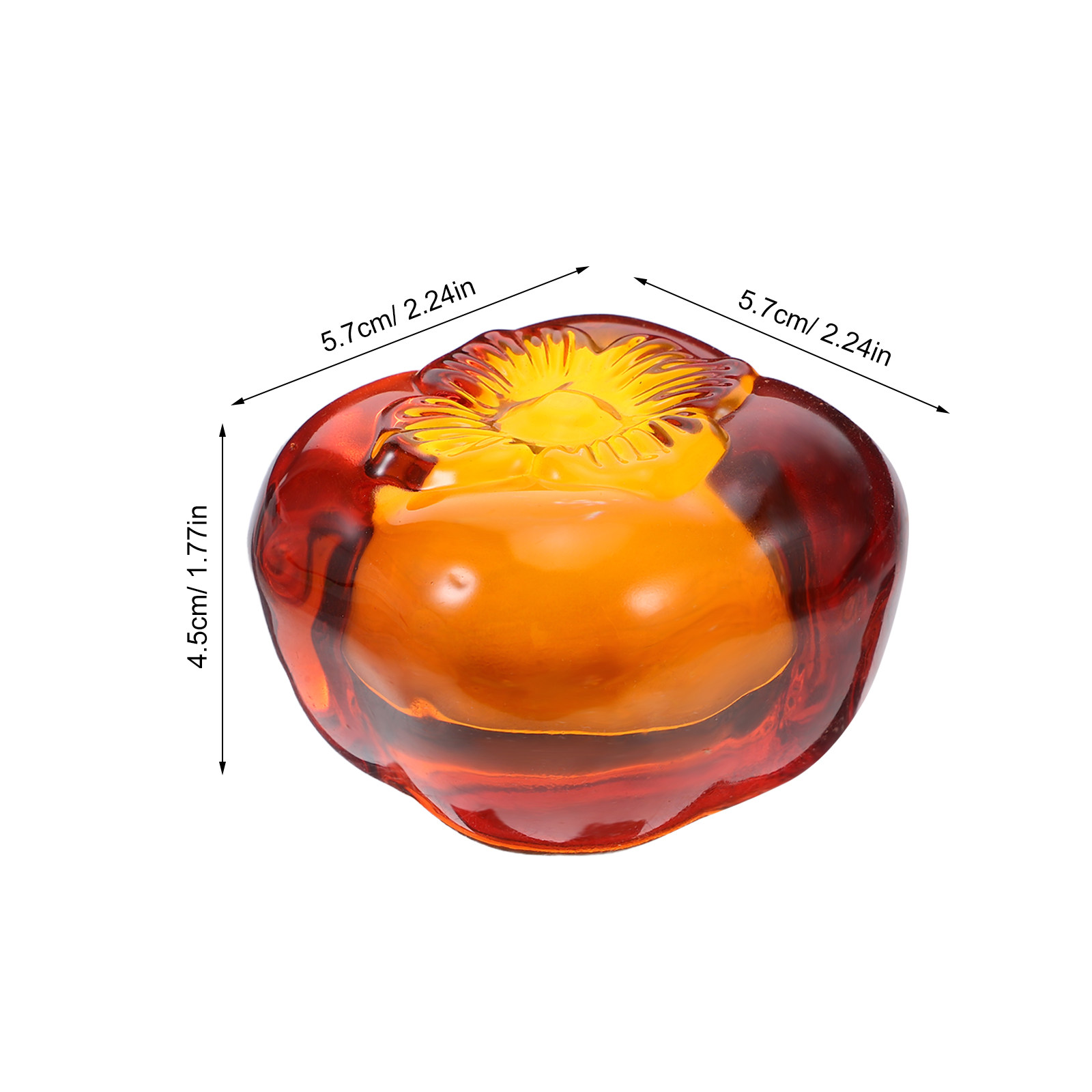 Heavy-Duty Glass Persimmon Pap - مراجعة Paper Weight Crystal وسعره