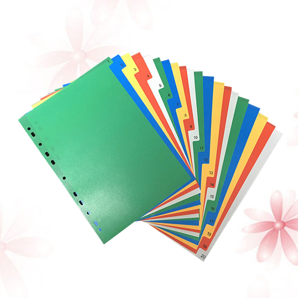 40Pcs Multi Color A4 Index Tab - مراجعة Tab Divider A4 وسعره