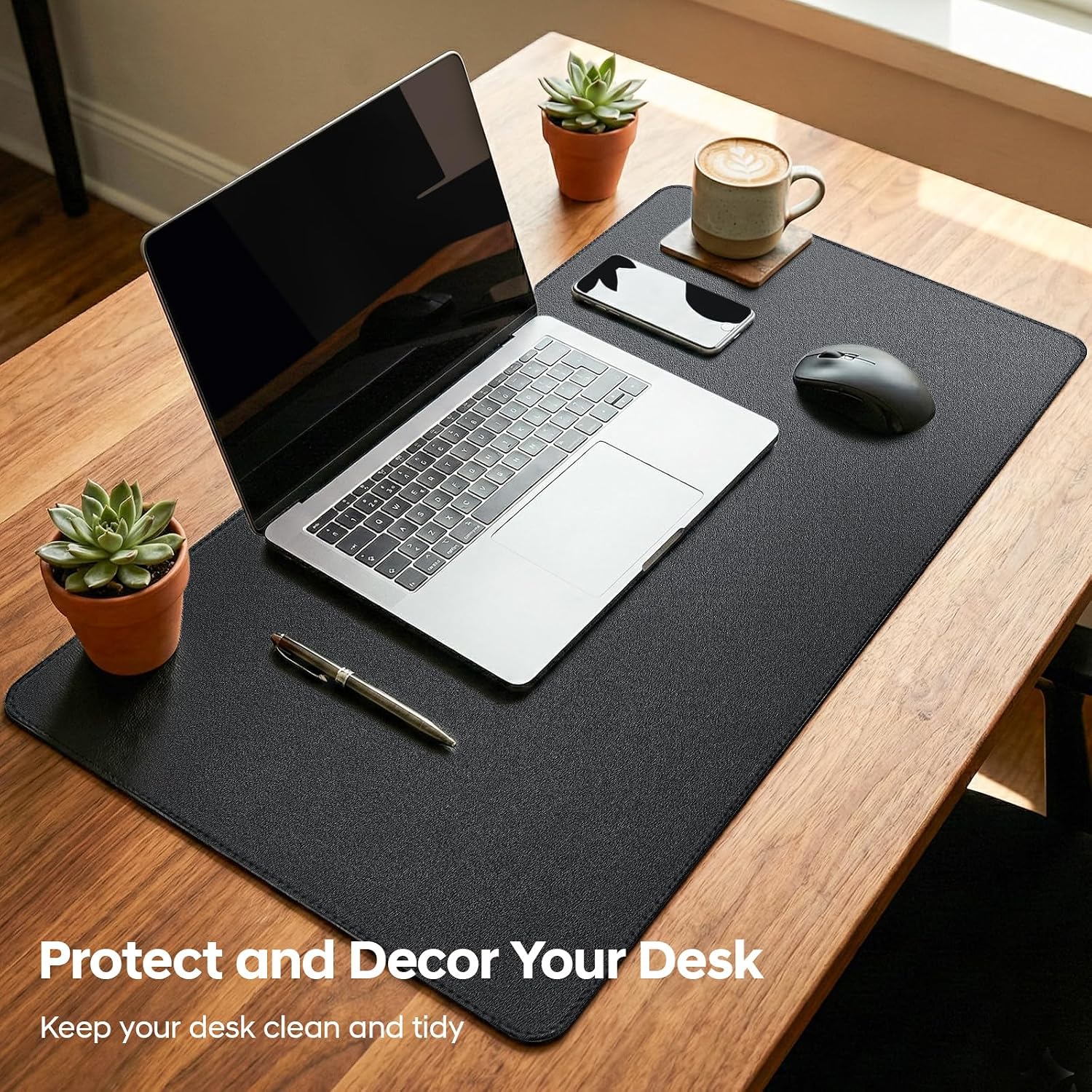 Leather Desk Pad Protector, La - مراجعة Leather Desk Pad وسعره