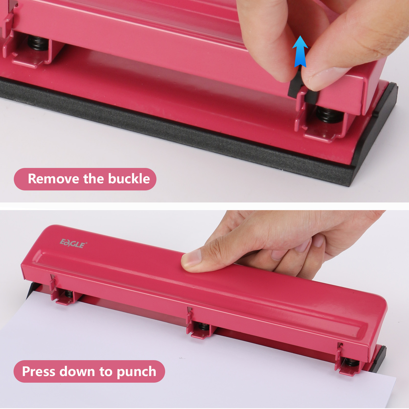 EAGLE 3-Hole Puncher for A4 Pa - مراجعة Binder A4 Lever وسعره