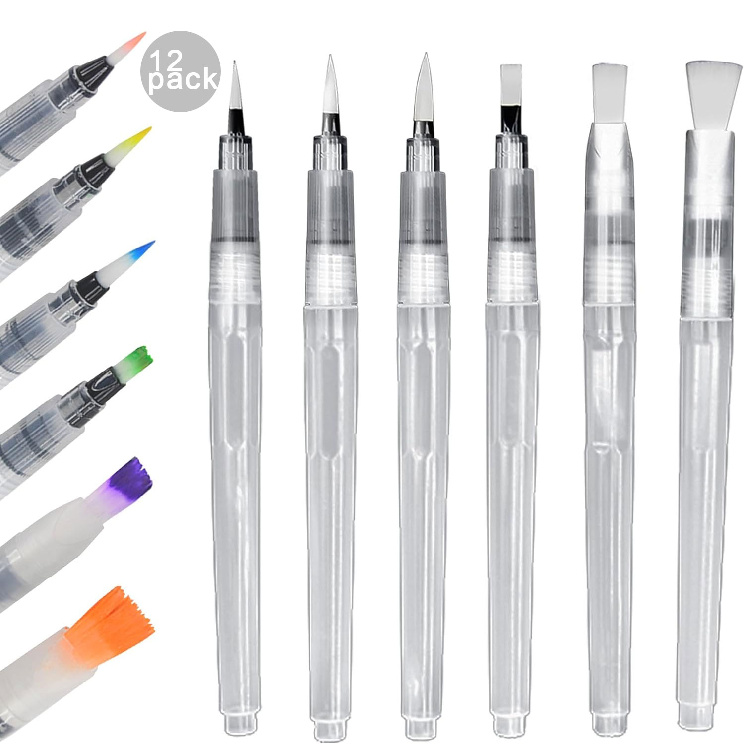 6/12/18pcs Water Color Brush P - مراجعة Correction Pen Fine وسعره