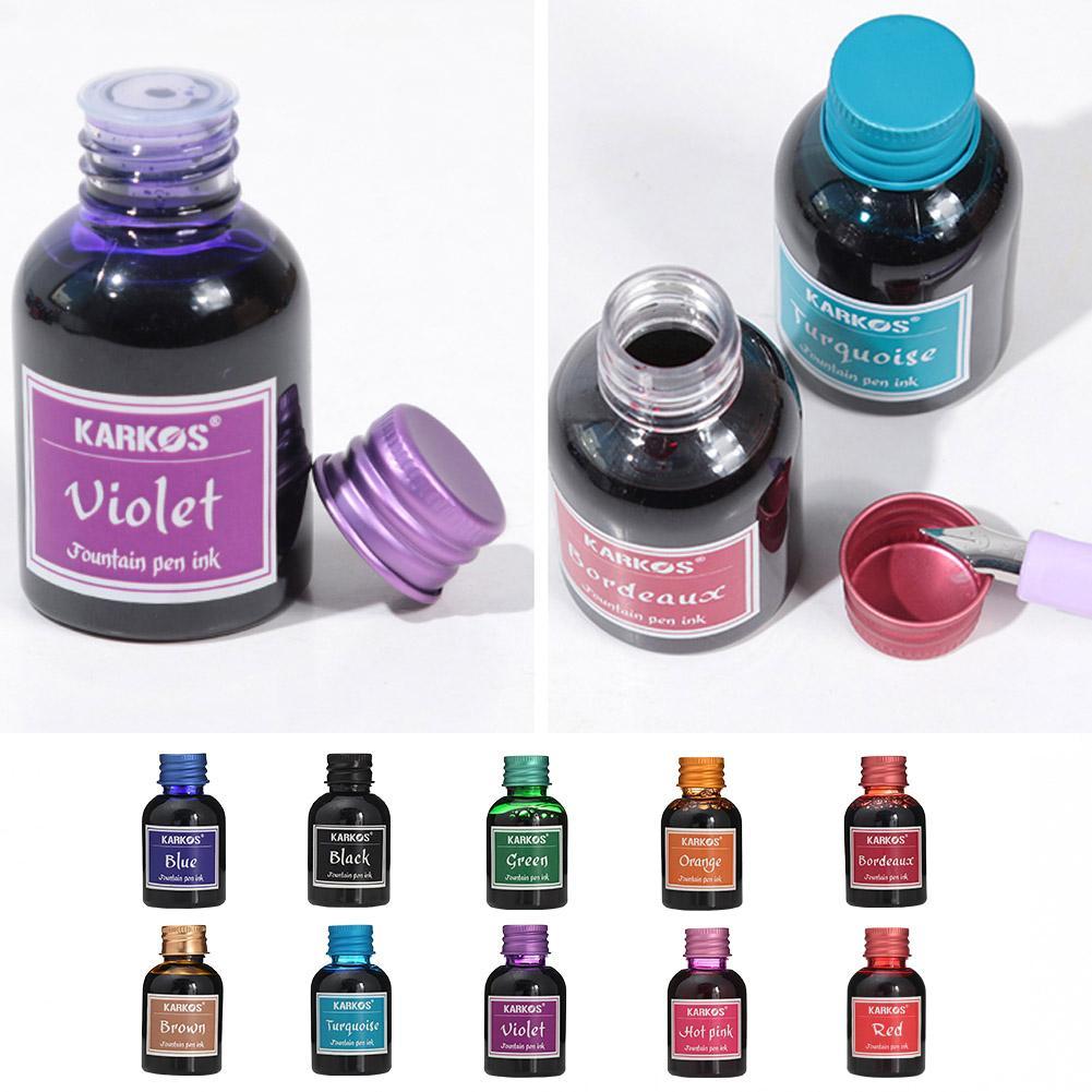 Pure Black Colorful Fountain P - مراجعة Fountain Pen Bottled Ink وسعره