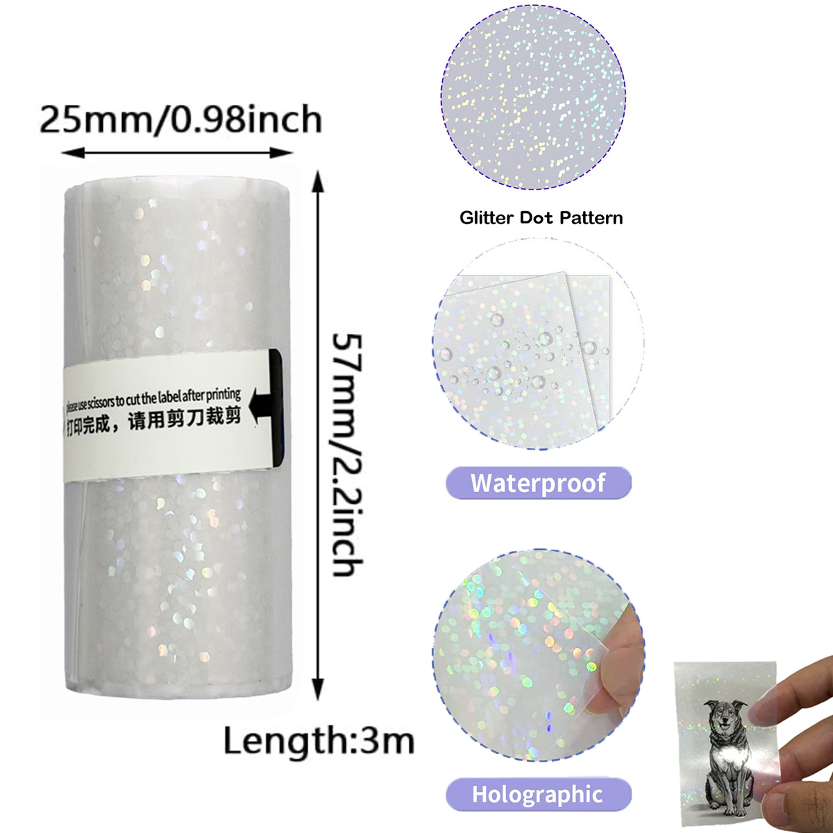 Clear Holographic Dot,Transpar - مراجعة Ink Blotter Paper وسعره