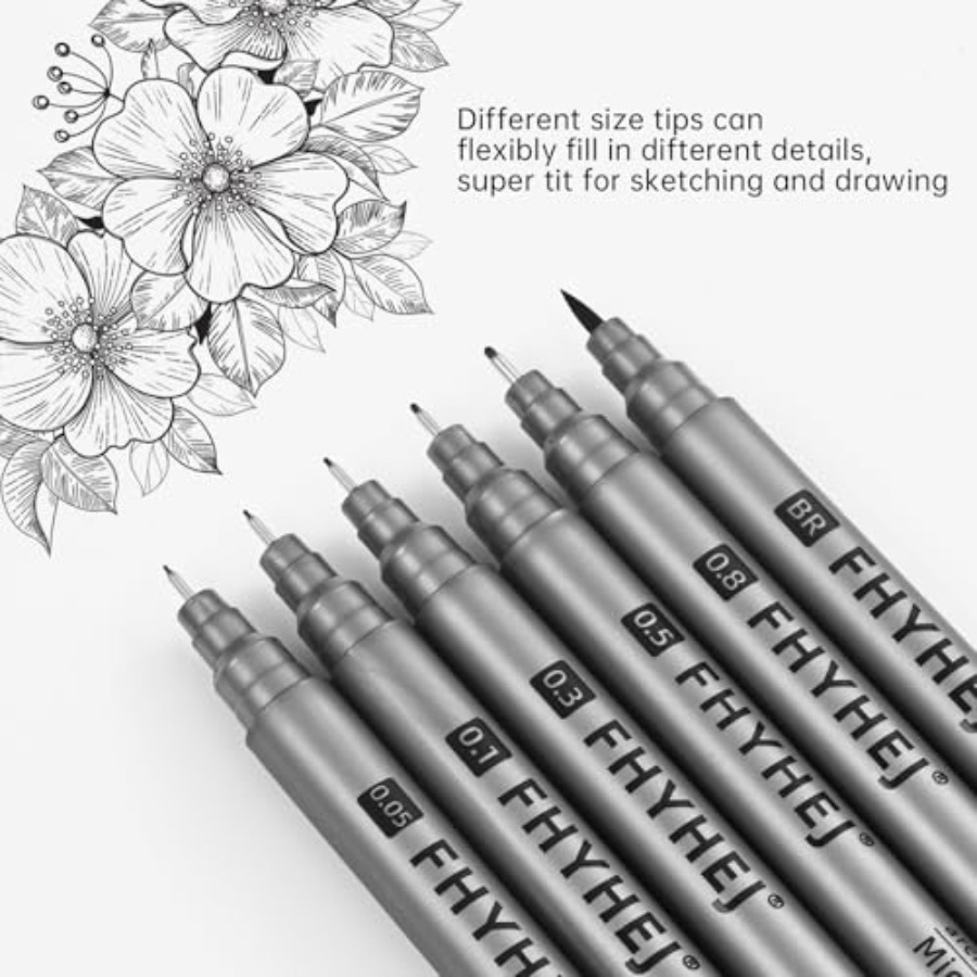 Micro Fineliner Drawing Art Pe - مراجعة Archive Box Set وسعره